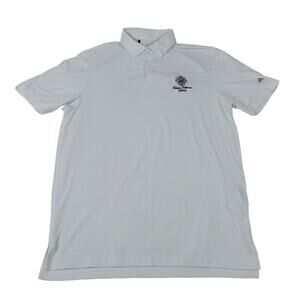 Adidas Trump National Doral Performance White Golf Polo Shirt Mens Small